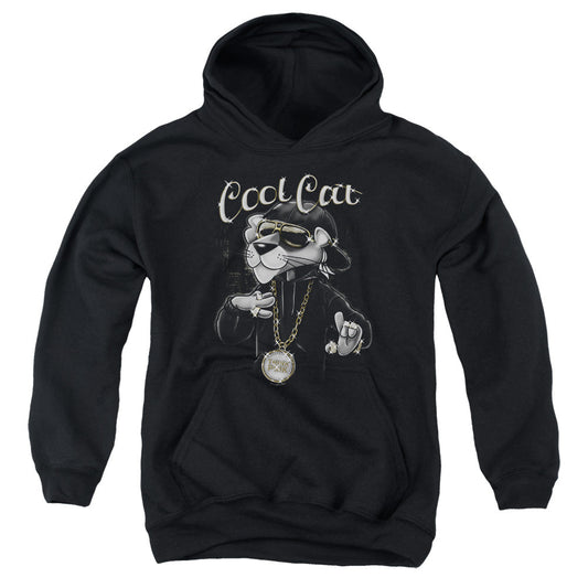 Pink Panther Cool Cat Kids Youth Hoodie Black Officially Licensed