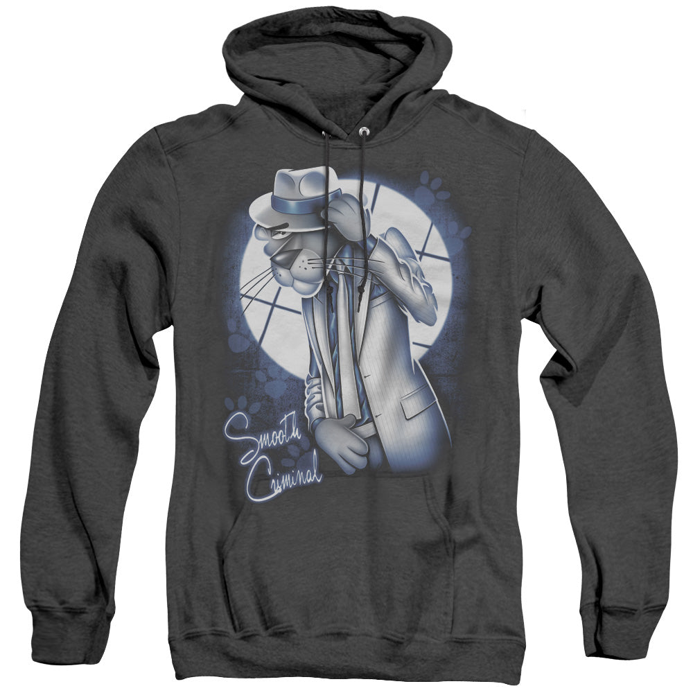 Pink Panther Ooth Criminal Mens Heather Hoodie Black Officially Licensed