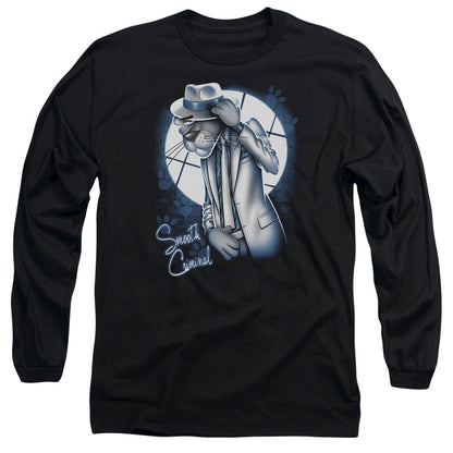 Pink Panther Ooth Criminal Mens Long Sleeve Shirt Black Officially Licensed