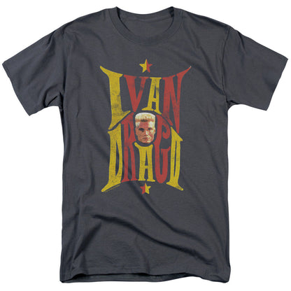 Rocky Iv Ivan Mens T Shirt Charcoal Officially Licensed