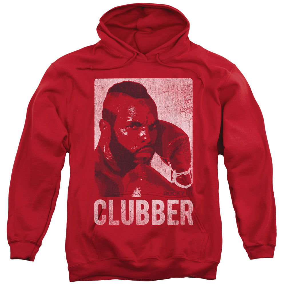 Rocky Iii Clubber Lang Mens Hoodie Red Officially Licensed
