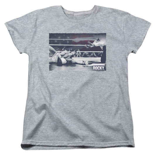 Rocky American Will Womens T Shirt Athletic Heather Officially Licensed
