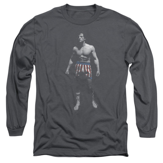 Rocky Stand Alone Mens Long Sleeve Shirt Charcoal Officially Licensed Officially Licensed