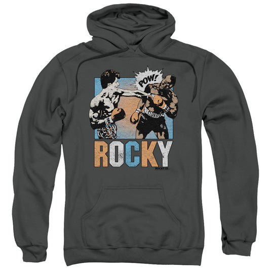 Rocky Rocky Pow Mens Hoodie Charcoal Officially Licensed
