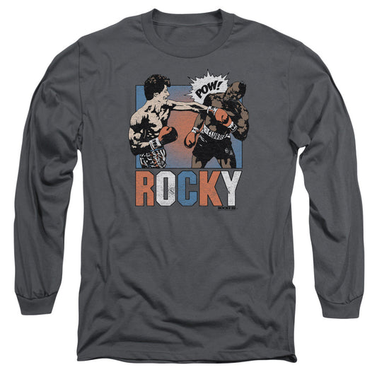 Rocky Rocky Pow Mens Long Sleeve Shirt Charcoal Officially Licensed Officially Licensed
