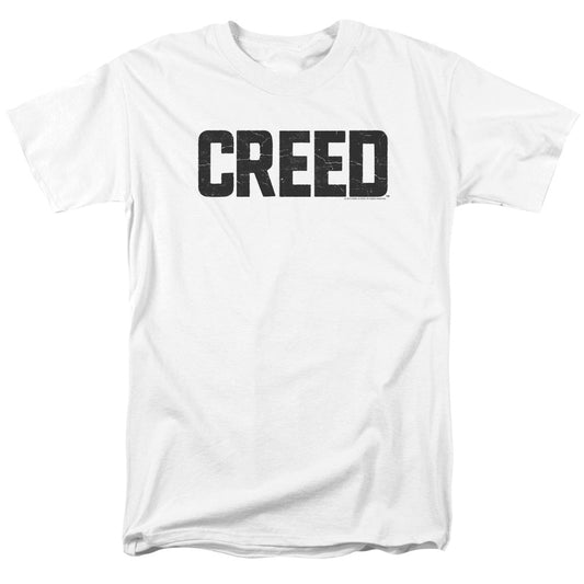 Creed Cracked Logo Mens T Shirt White Officially Licensed