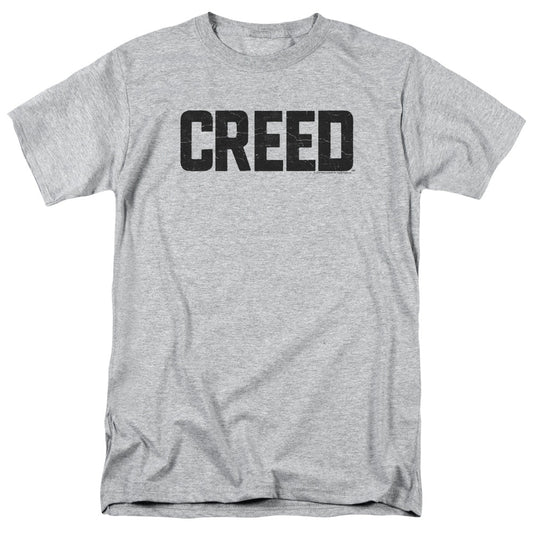 Creed Cracked Logo Mens T Shirt Athletic Heather Officially Licensed