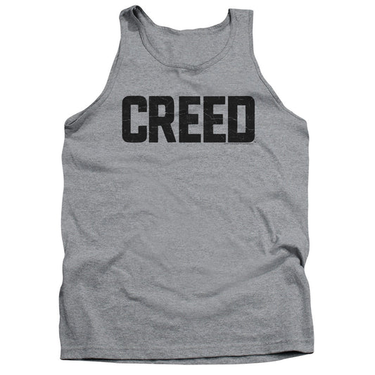 Creed Cracked Logo Mens Tank Top Shirt Athletic Heather Officially Licensed