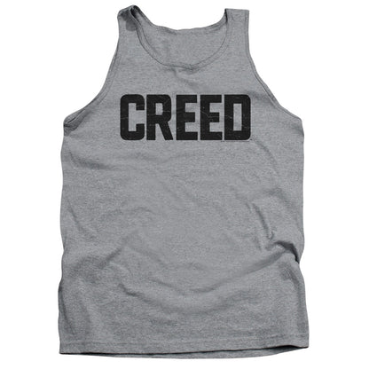 Creed Cracked Logo Mens Tank Top Shirt Athletic Heather Officially Licensed
