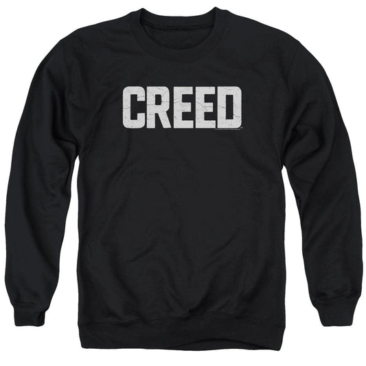 Creed Cracked Logo Mens Crewneck Sweatshirt Black Officially Licensed
