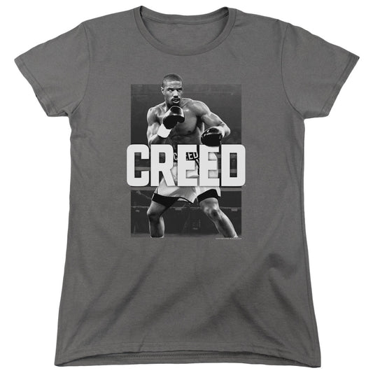 Creed Final Round Womens T Shirt Charcoal Officially Licensed