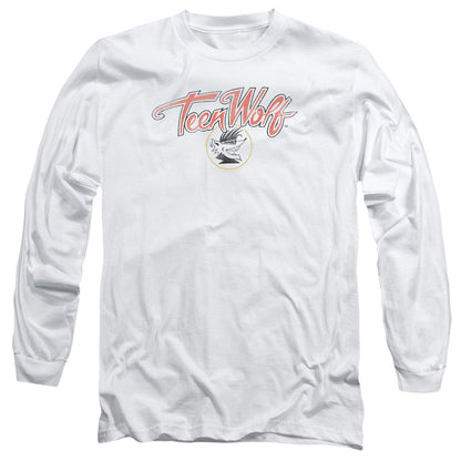 Teen Wolf Poster Logo Mens Long Sleeve Shirt White Officially Licensed