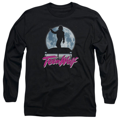 Teen Wolf Moonlight Surf Mens Long Sleeve Shirt Black Officially Licensed