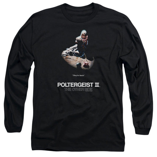 Poltergeist Ii Poster Mens Long Sleeve Shirt Black Officially Licensed