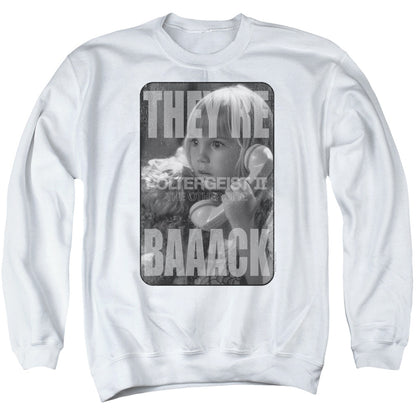 Poltergeist Ii Logo Mens Crewneck Sweatshirt White Officially Licensed
