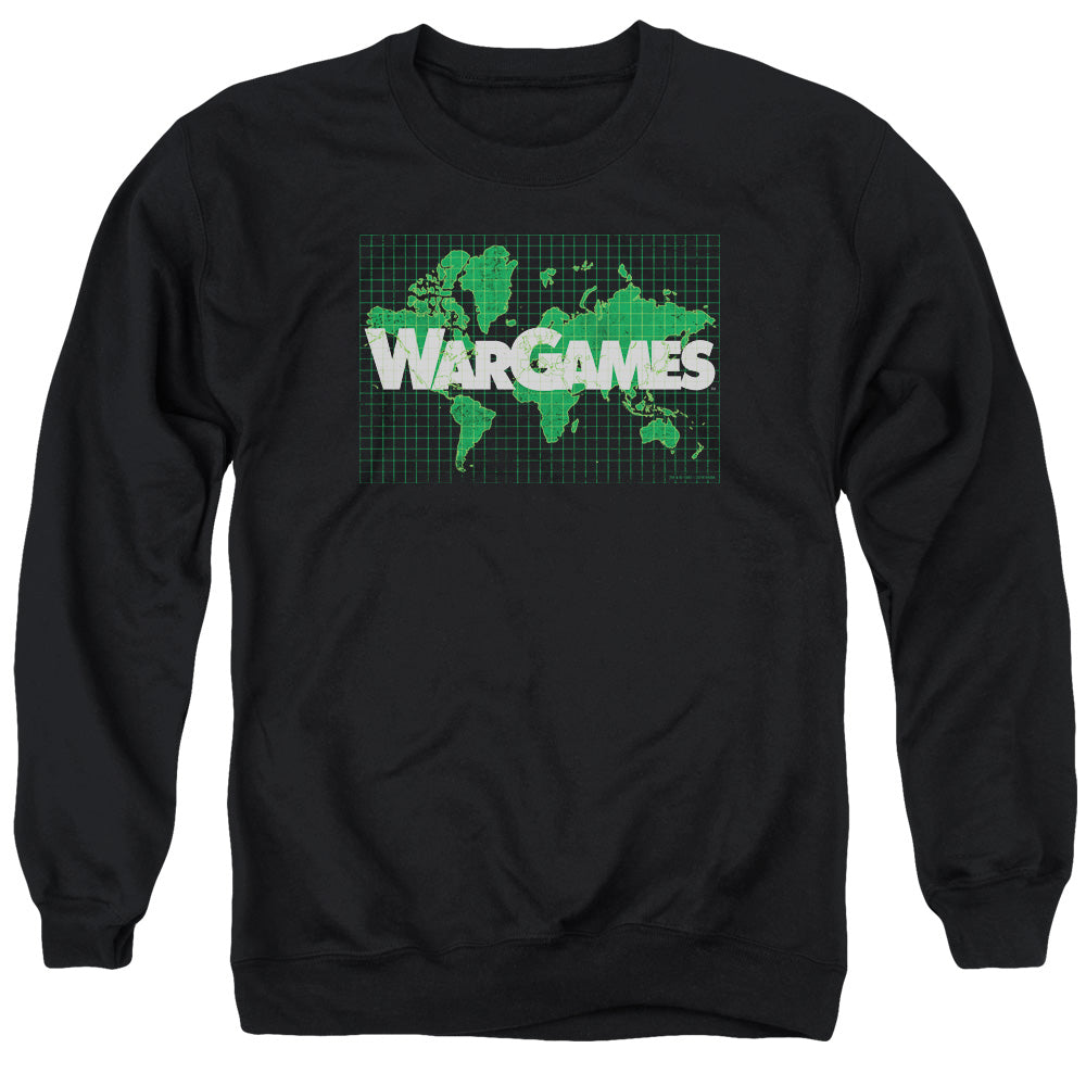 Wargames Game Board Mens Crewneck Sweatshirt Black Officially Licensed