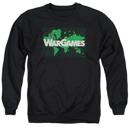 Wargames Game Board Mens Crewneck Sweatshirt Black Officially Licensed