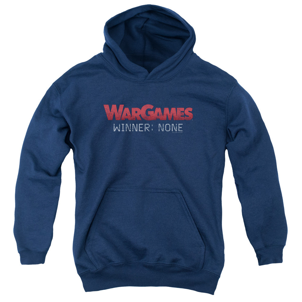 WarGames No Winners Kids Youth Hoodie Navy Blue Officially Licensed