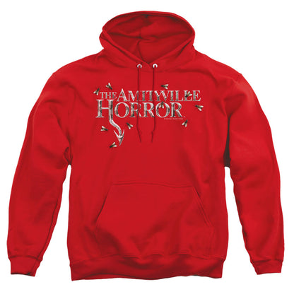 Amityville Horror Flies Mens Hoodie Red Officially Licensed