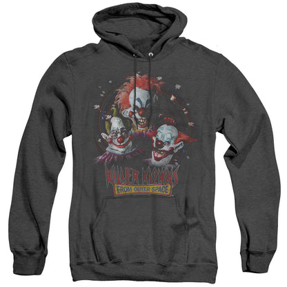Killer Klowns From Outer Space Killer Klowns Heather Mens Hoodie Black Officially Licensed