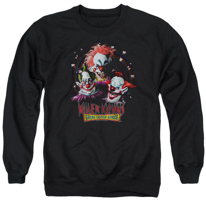 Killer Klowns From Outer Space Killer Klowns Mens Crewneck Sweatshirt Black Officially Licensed