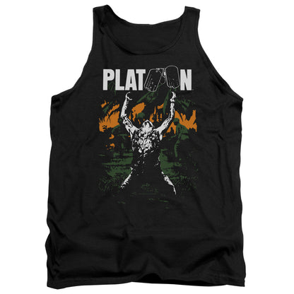 Platoon Graphic Mens Tank Top Shirt Black Officially Licensed