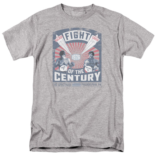 Rocky Balboa Creed Fight Poster Mens T Shirt Athletic Heather Officially Licensed