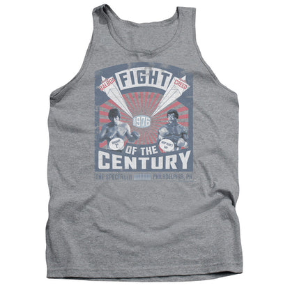 Rocky Balboa Creed Fight Poster Mens Tank Top Shirt Athletic Heather Officially Licensed