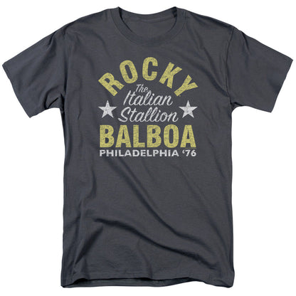 Rocky Rocky Philly Mens T Shirt Charcoal Officially Licensed