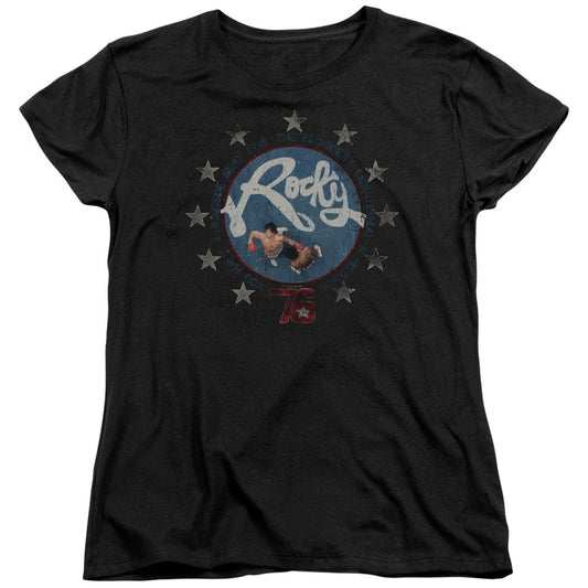 Rocky Bloodiest Bicentennial Womens T Shirt Black Officially Licensed