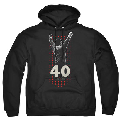 Rocky Stars Mens Hoodie Black Officially Licensed