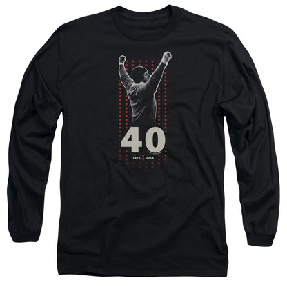 Rocky Stars Mens Long Sleeve Shirt Black Officially Licensed Officially Licensed
