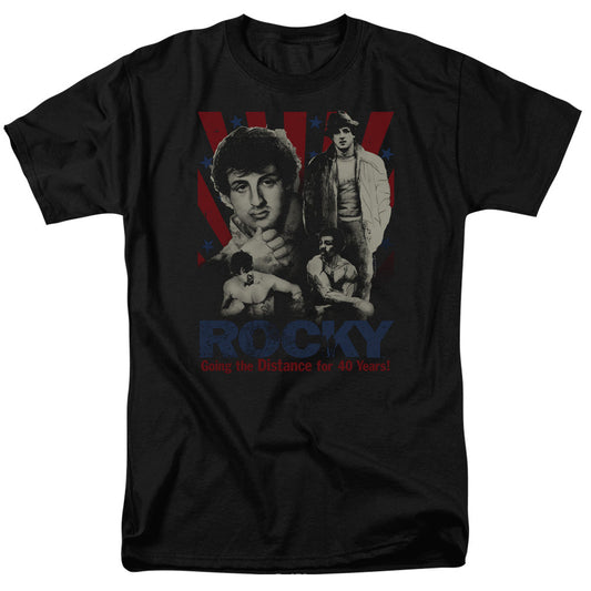 Rocky Going The Distance Mens T Shirt Black Officially Licensed