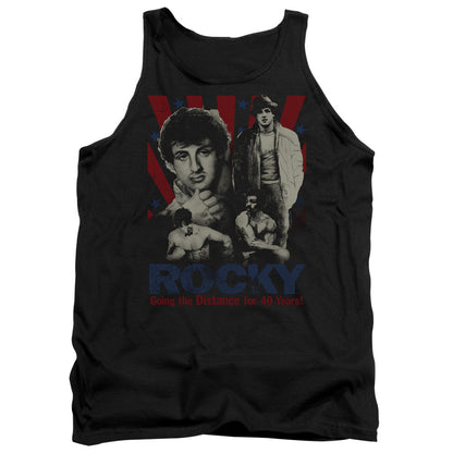 Rocky Going The Distance Mens Tank Top Shirt Black Officially Licensed