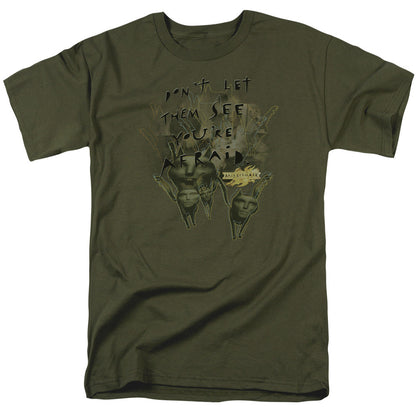 Mirrormask Dont Let Them Mens T Shirt Military Green Officially Licensed