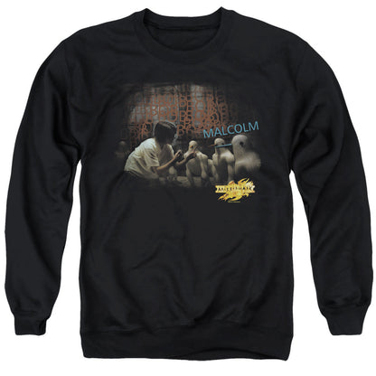 Mirrormask Bob Malcolm Mens Crewneck Sweatshirt Black Officially Licensed