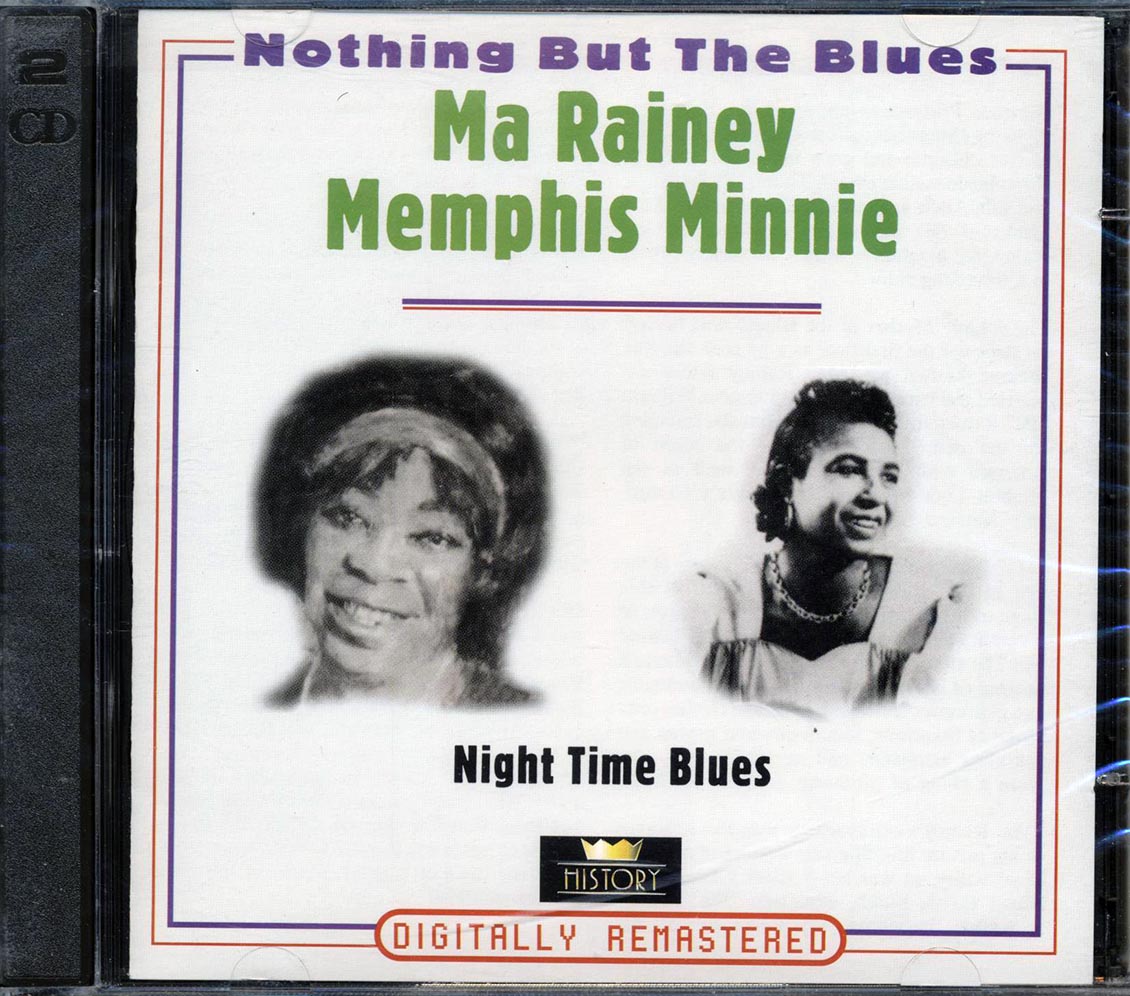 Ma Rainey / Memphis Minnie - Night Time Blues [1994 Compilation] [New Double CD]