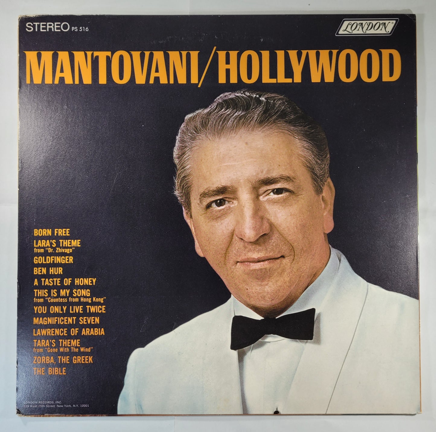 Mantovani - Hollywood [1967 Used Vinyl Record LP]