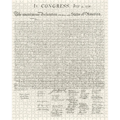 Map of DC & Declaration of Independence 1000 Piece Jigsaw Puzzle Pomegranate
