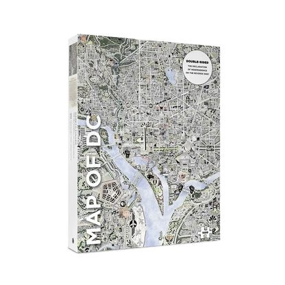 Map of DC & Declaration of Independence 1000 Piece Jigsaw Puzzle Pomegranate