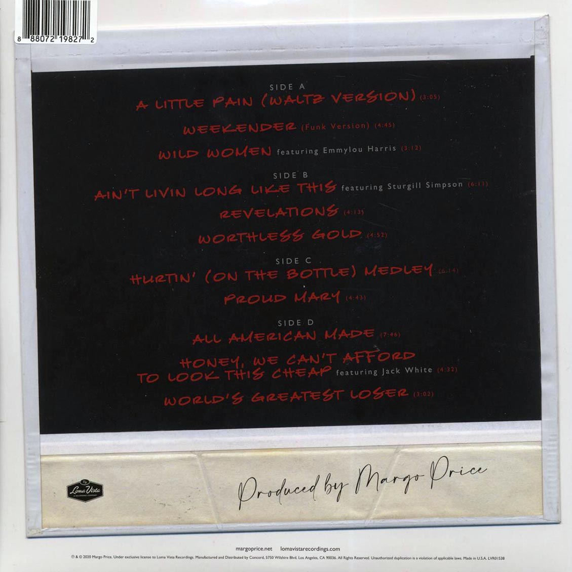 Margo Price - Perfectly Imperfect At The Ryman [2021 Limited Red/Clear] [New Double Vinyl Record LP]