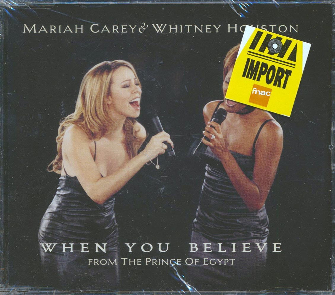 Mariah Carey & Whitney Houston - When You Believe (From The Prince of Egypt) [1998 New CD Single]