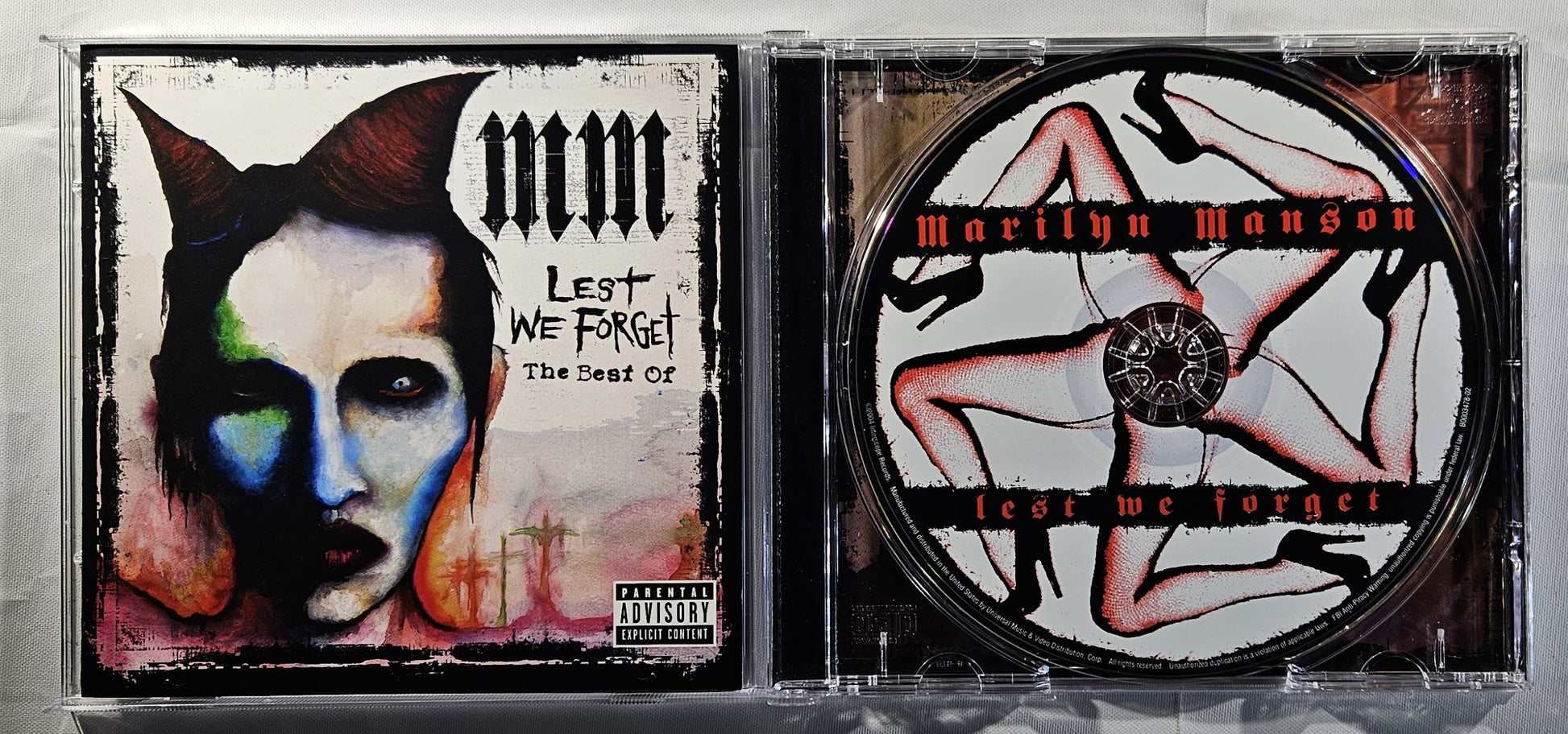Marilyn Manson - Lest We Forget - The Best Of [2004 Compilation] [Used CD]
