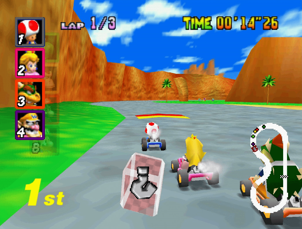 Mario Kart 64: Amped Up N64 Nintendo 64 Video Game Cartridge ROM Hack