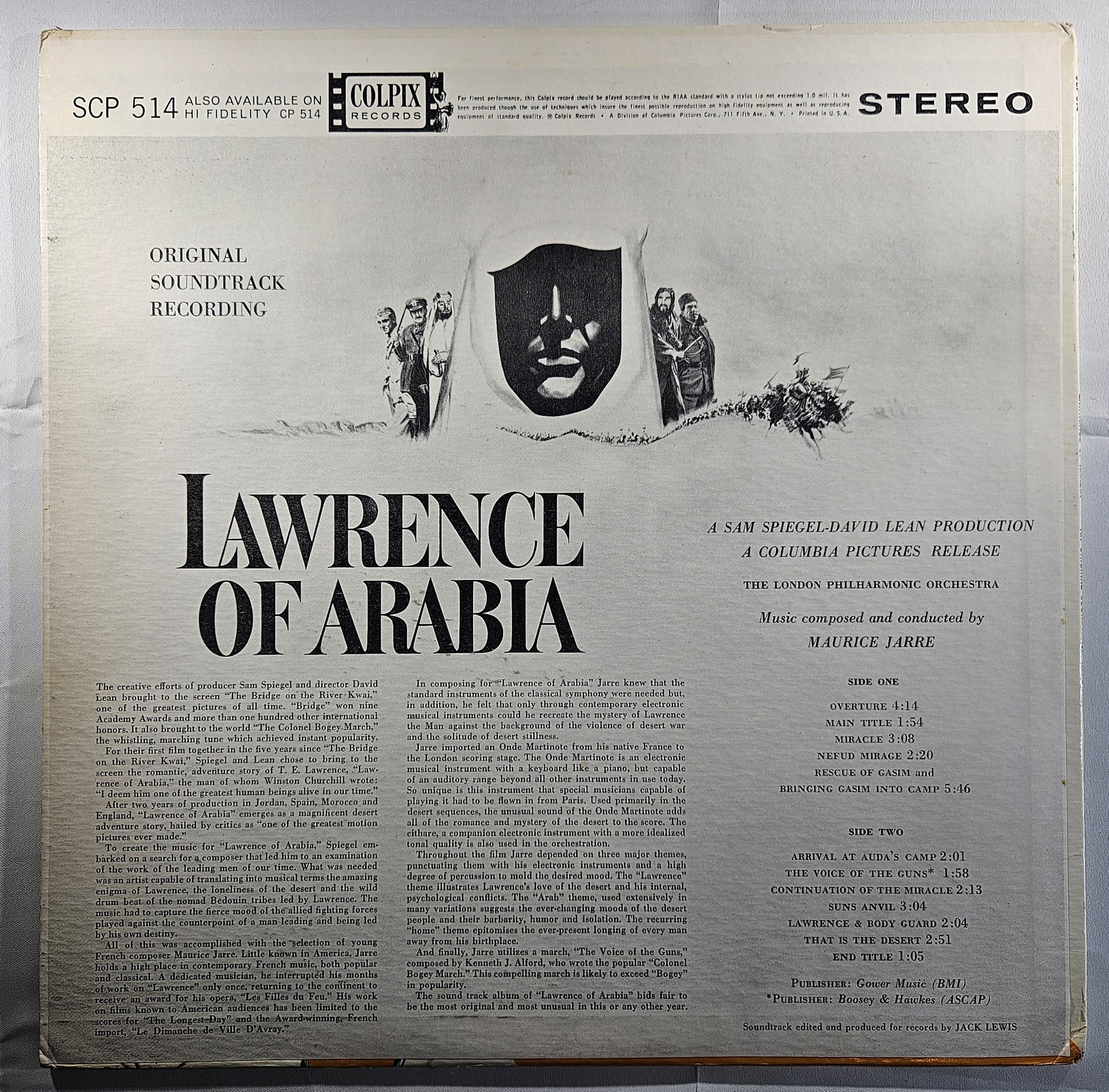 Maurice Jarre - Lawrence of Arabia (Original Soundtrack Recording) [Used Vinyl Record LP]