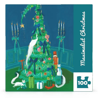 Maximalist Christmas by Janet Hill 100 Piece Mini Jigsaw Puzzle NYPC
