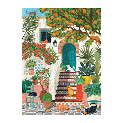 Mediterranean Cats 1000 Piece Jigsaw Puzzle Galison