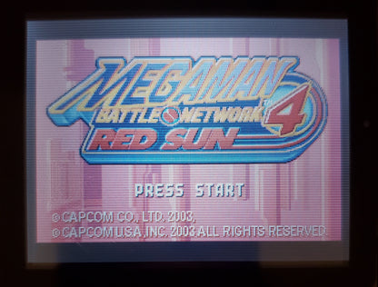 Mega Man Battle Network 4 Red Sun GBA Video Game Boy Advance 2004