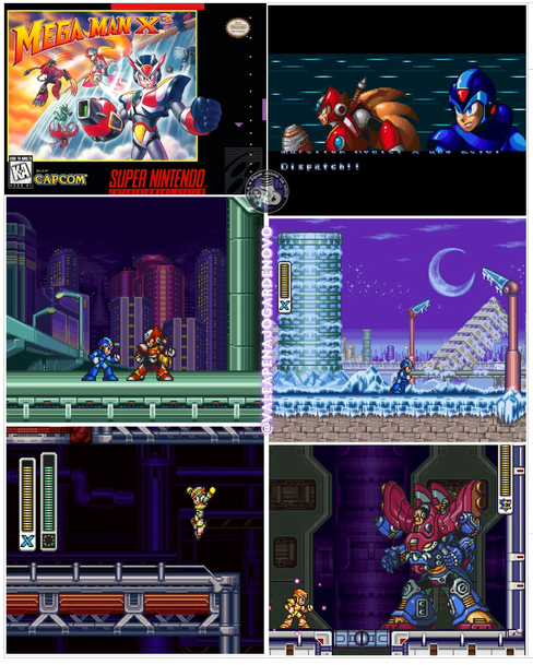 Mega Man X3 SNES Video Game Cartridge Super Nintendo 1995