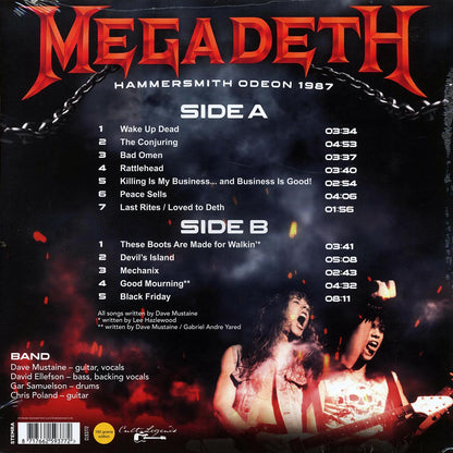 Megadeth - Hammersmith Odeon 1987 [2024 Unofficial 180G] [New Vinyl Record LP]